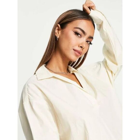 Monki Tops - New Monki 100% Cotton Poplin Top Size S
